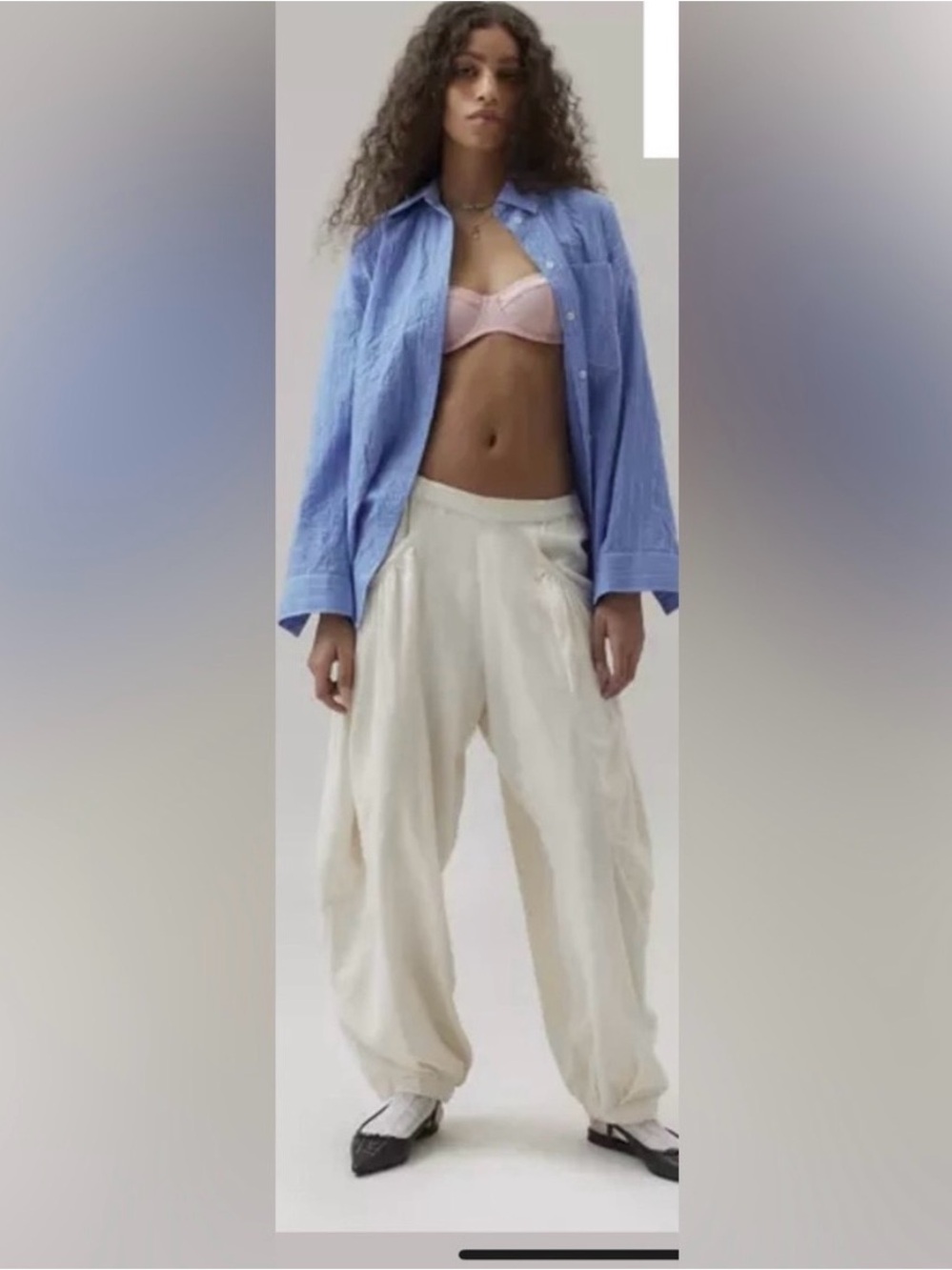 BDG Urban Outfitters linen balloon boho street wear pants - Picture 2 of 10